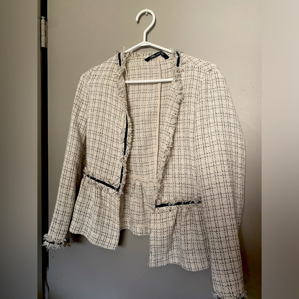 Zara textured blazer